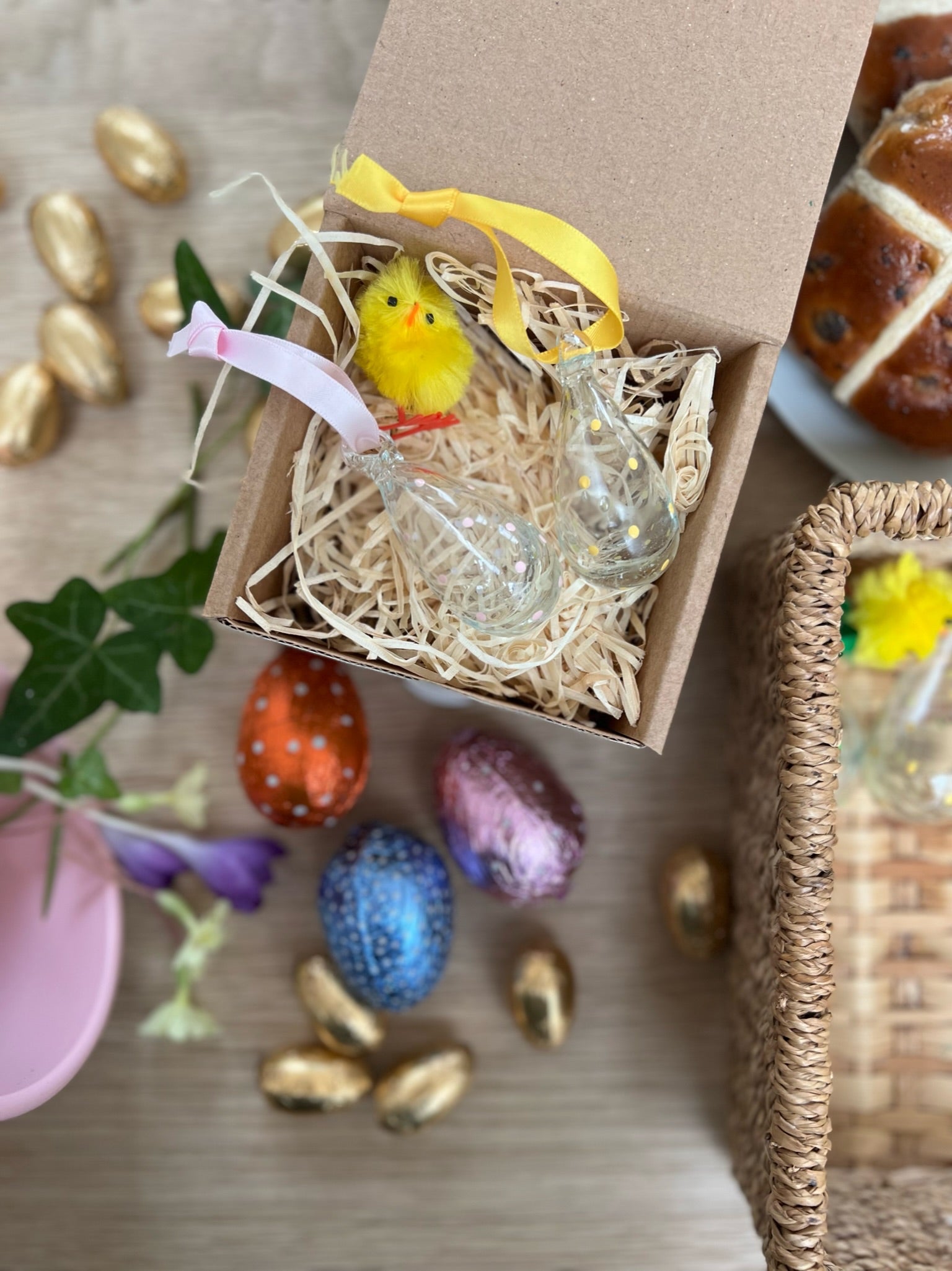 Yellow & Pink Easter Duo (mini egg size)