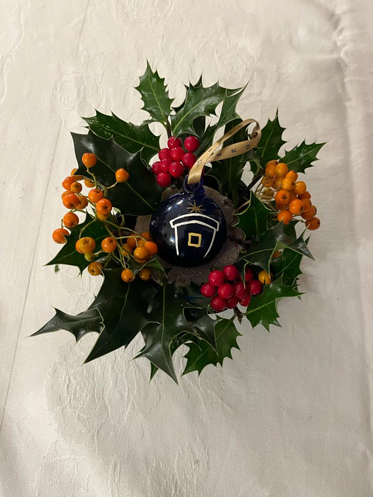 Dark Blue Christmas Crib