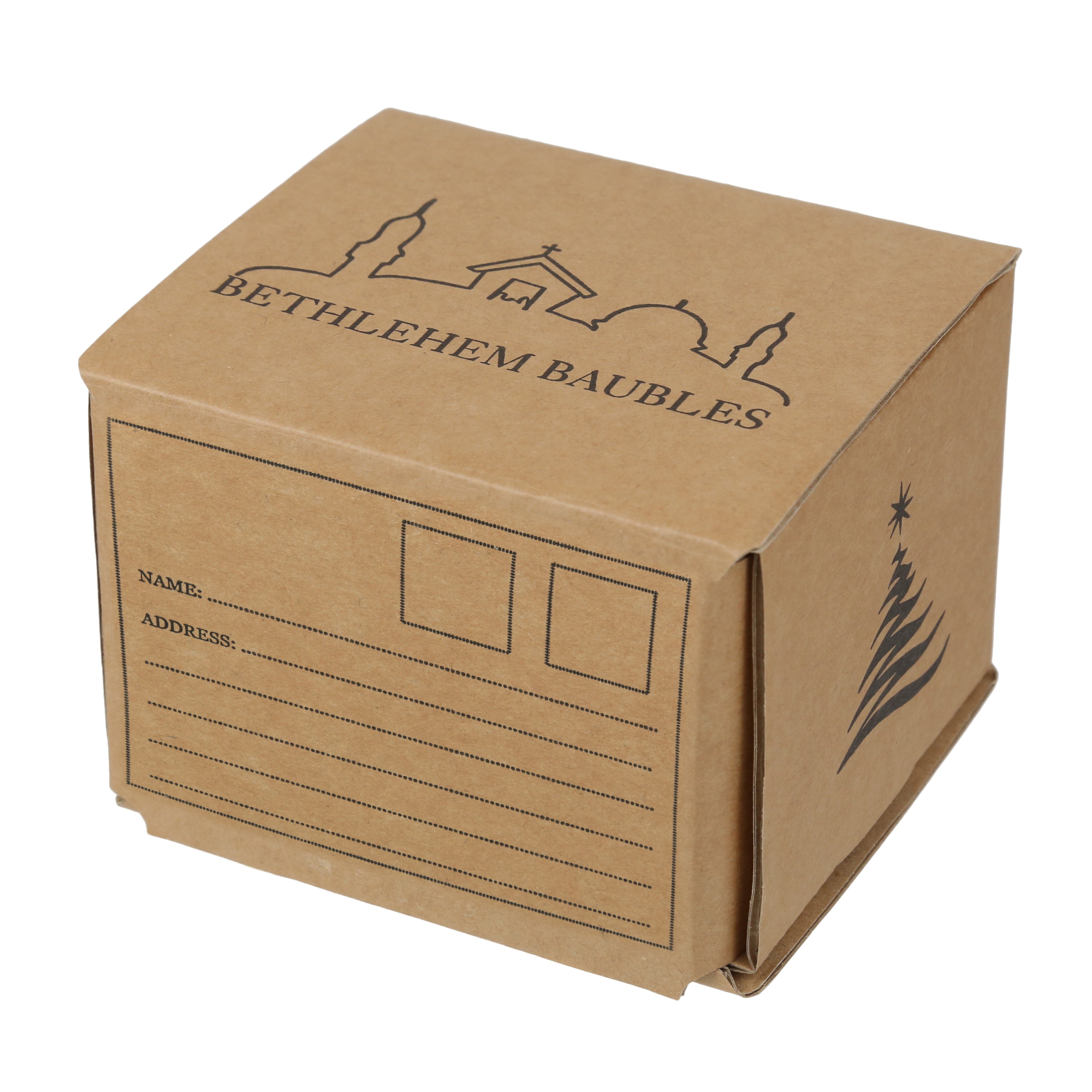 Bethlehem Baubles Clear Squirl Christmas Decoration box