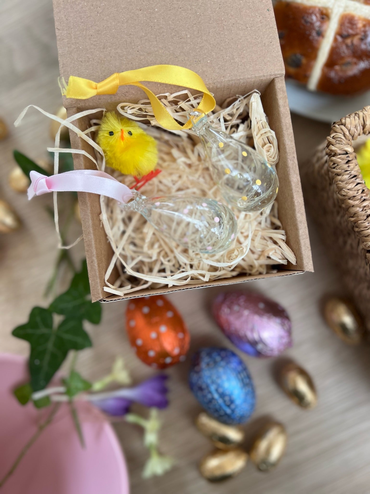 Yellow & Pink Easter Duo (mini egg size)