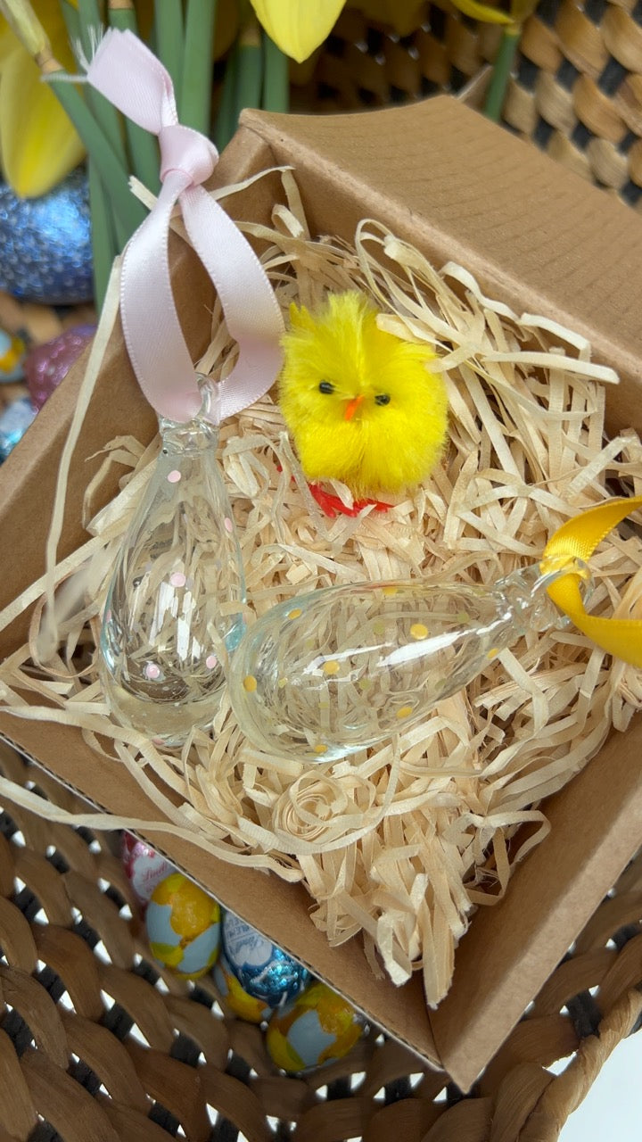 Yellow & Pink Easter Duo (mini egg size)