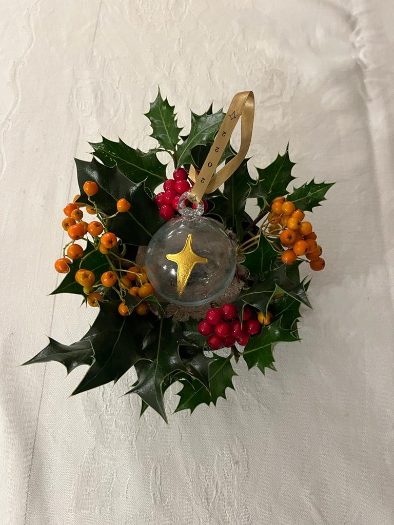 Clear Christmas Gold Star