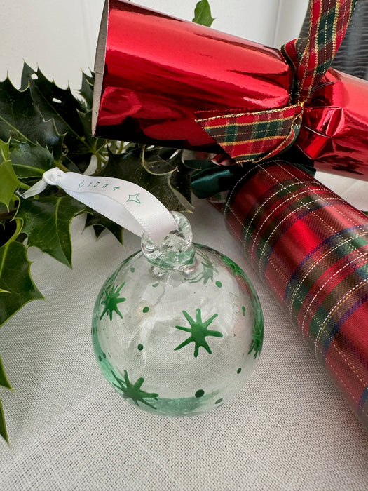 Clear Christmas Collection 2024 Green Stars