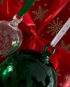 clear handmade glass decoration