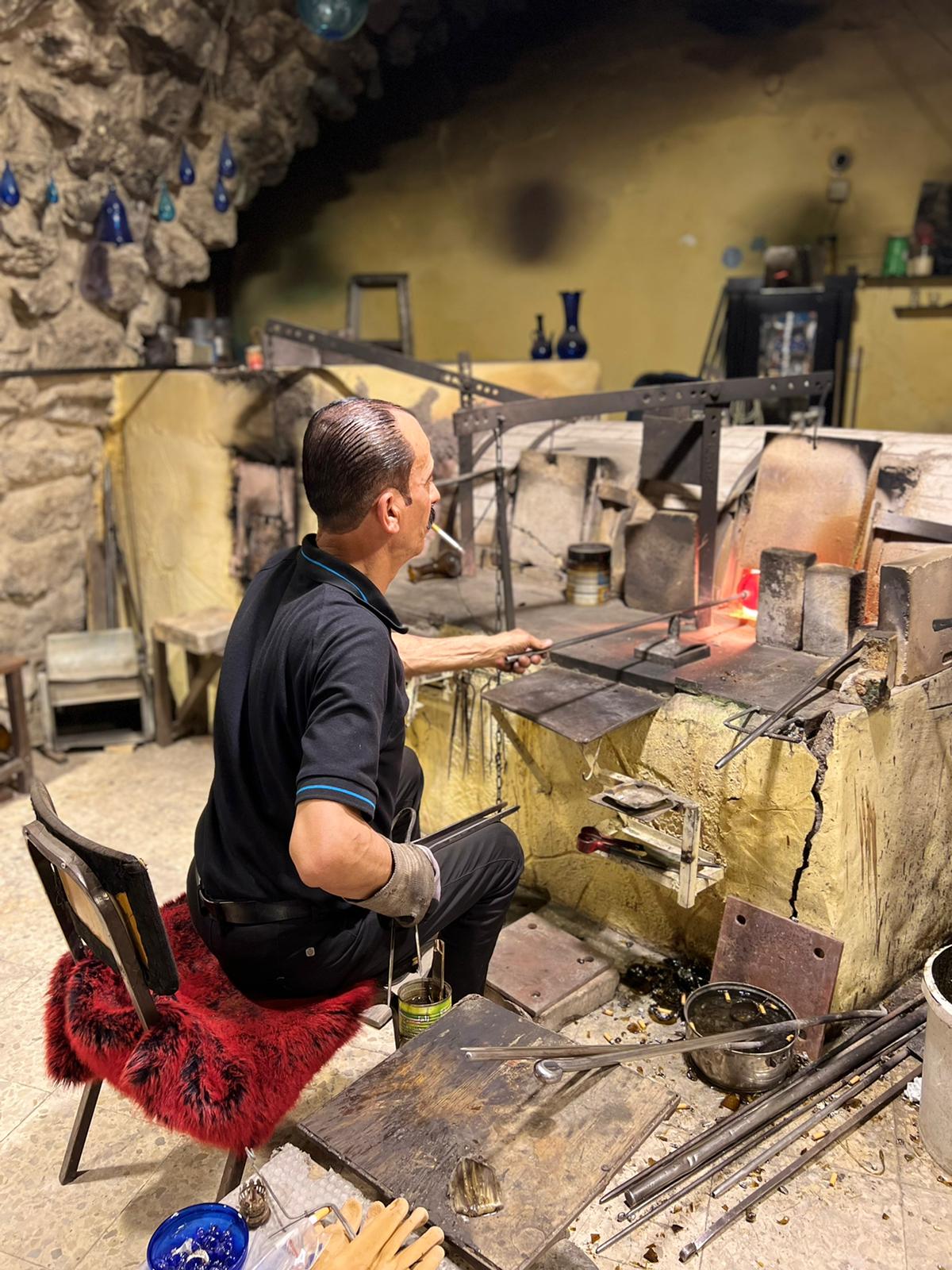 Bethlehem Baubles glass blowing in Hebron