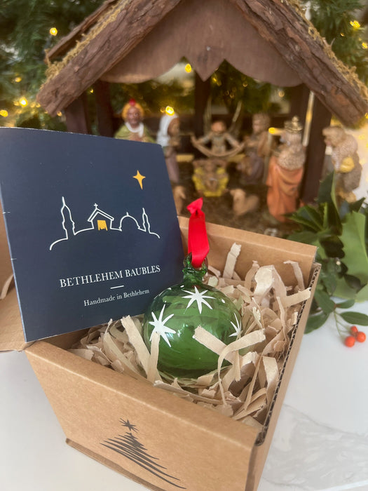 Green Christmas Collection 2023 White Stars